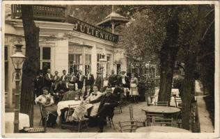 Wien, Vienna, Bécs; W. Schubert Cafe Restaurant Julienhof. photo (creases)