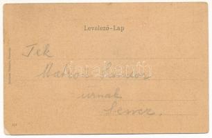 Pozsony, Pressburg, Bratislava; Ligeti díszkert. Holderer Gusztáv kiadása. Szecessziós keret / Aupar...