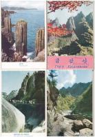 Mount Kumgang - 17 db modern Észak-koreai képeslap tokban / 17 modern North Korean postcards in case