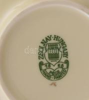 Zsolnay pillangó mintás gyűrűtartó tálka. Jelzett, hibátlan, d: 8,5 cm