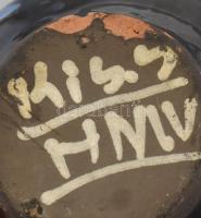 Kiss Hódmezővásárhely kis vizeskorsó, jelzett, kis sérüléssel, m: 12 cm