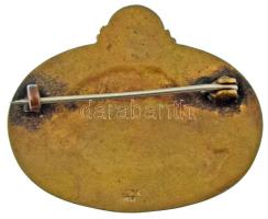 1938. "Szent István Turista Vándorlás Emlékére 1938" fém jelvény hátoldalon "BERÁN N ...