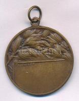~1930. "Újpesti Torna Egylet 1885" kétoldalas bronz díjérem "LUDVIG BP" gyártói ...