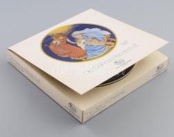 Hutschenreuther "A karácsony szentsége" mintás dísztál, jelzett, számozott, díszdobozban, ...