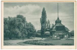 Budapest XIII. Margitszigeti látképek leporelló képeslapfüzet 8 db képeslappal