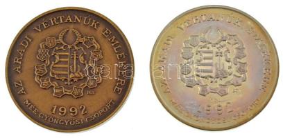 Bognár György (1944-) 1992. "MÉE Gyöngyösi Csoport - Aradi Vértanúk / Aulich Lajos" Ag és ...