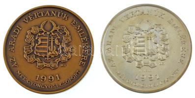 Bognár György (1944-) 1991. "MÉE Gyöngyösi Csoport - Aradi Vértanúk / Láhner György" Ag és...