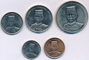 Brunei 1994. 1s-50s (5xklf) forgalmi összeállítás T:UNC,AU Brunei 1994. 1 Sen - 50 Sen (5xdiff) coin set C:UNC,AU