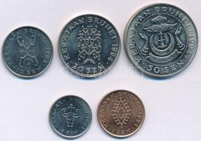 Brunei 1994. 1s-50s (5xklf) forgalmi összeállítás T:UNC,AU
Brunei 1994. 1 Sen - 50 Sen (5xdiff) coi...