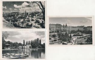 Kolozsvár, Cluj; - 3 db RÉGI város képeslap / 3 pre-1945 town-view postcards