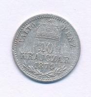1874KB 10kr Ag "Ferenc József" T:VF,F 
Hungary 1874KB 10 Krajcár Ag "Franz Joseph&qu...