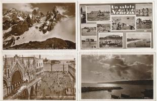 12 db RÉGI olasz város képeslap, főleg Velence / 12 pre-1945 Italian town-view postcards, mostly Venezia