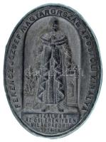 1916. "Ferencz József Magyarország Apostoli Királya - Bizalmam az ősi erényben - Világháború 1914-16" egyoldalas, hadifém jelvény (39x29mm) T:AU,XF / Hungary 1916. "Ferencz József Magyarország Apostoli Királya - Bizalmam az ősi erényben - Világháború 1914-16" one-sided war metal badge (39x29mm) C:AU,XF