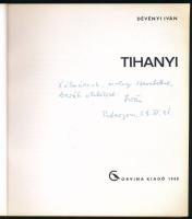 Dévényi Iván: Tihanyi. A szerző, Dévényi Iván (1929-1977) műkritikus, műgyűjtő által dedikált! Bp., ...