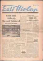 1984 Esti Hírlap XXIX. évf. 29. sz., 1984. febr. 3., a címlapon: ,,Kádár János találkozója Margaret Thatcherrel - Losonczi Pál fogadta a brit kormányfőt", 8 p.