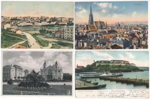 21 db RÉGI külföldi város képeslap vegyes minőségben / 21 pre-1945 European town-view postcards in mixed quality