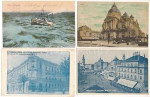 21 db RÉGI történelmi magyar város képeslap vegyes minőségben / 21 pre-1945 historical Hungarian town-view postcards in mixed quality