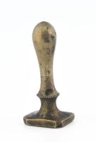 Antik monogramos réz pecsétnyomó, m: 4 cm