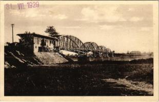 1929 Komárom, Komárno; Nagyduna híd / Große Donaubrücke / Velky dunajsky most / Danube bridge (fl)