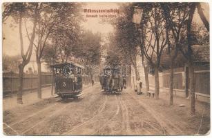 Budapest XVI. Rákosszentmihály, Kossuth Lajos utca, lóvasút (EB)