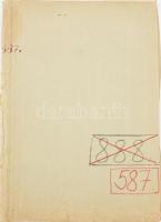 cca 1948-1954 Dr. Cserenyey Edit gyógyszerész, egészségügyi szakíró iratai: szolgálati és nyilvántar...