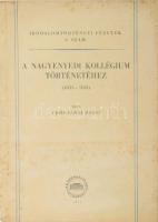 Trócsányi Zsolt: A nagyenyedi kollégium történetéhez 1831-1841. Irodalomtörténeti Füzetek 9. sz. Bp., 1957, Akadémiai Kiadó. Kiadói papírkötés, foltos borítóval.