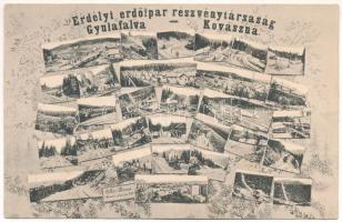 Gyulafalva-Kovászna (Komandó, Comandau), Covasna; Erdélyi erdőipar rt. fűrésztelepek, iparvasút, sikló, gőzmozdony, munkások. Adler fényirda / Transylvanian forest industry, sawmills, industrial railway, funicular, locomotive, workers (EK)