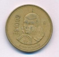 Mexikó 1989. 1000P Al-bronz T:XF ph, karc
Mexico 1989. 1000 Pesos Al-bronze C:XF edge error, scratc...