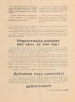1944 "Magyarok!" (...) kapituláció az öngyilkosság! (...)", a német főparancsnokság á...