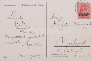 cca 1910 Kézdi-Kovács László (1864-1942) festőművész, műkritikus autográf sorai gyerekeinek Konstant...