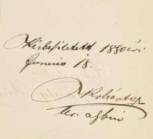 1880 Wlassics Antal (1815-1883), nagykanizsai törvényszéki elnök, id Wlassics Gyula (1852-1937) vall...