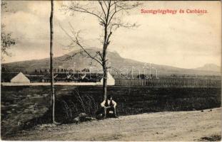 1908 Balaton-felvidék, Szent György-hegy, Csobánc. Mérei Ignác kiadása (Rb)