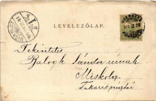 1903 Körmöcbánya, Kremnitz, Kremnica; Fő tér, Szentháromság szobor, bor és sörcsarnok. Braun Ármin k...