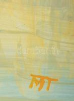 MT jelzéssel: Női akt. Vegyes technika, papír. 70x50 cm