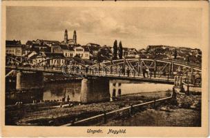 Ungvár, Uzshorod, Uzhhorod, Uzhorod; Nagyhíd. Reismann Jacab kiadása / bridge