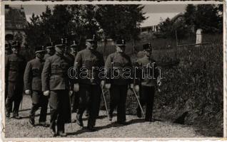 1941 Beszterce, Bistritz, Bistrita; Pénzügyőrök / Financial officers, photo