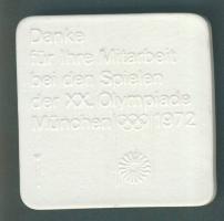 Németország 1972. XX. olimpia - München porcelán emlékplakett T:1