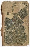 1856 Magyar és német nyelvű vándorkönyv 6 kr okmánybélyeggel, bejegyzésekkel