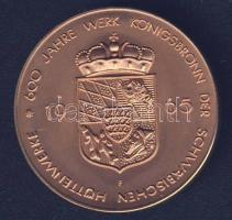 Németország 1965. "Sváb Kohóművek" Cu emlékérem T:1