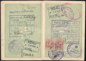 1925 Bp., Magyar Királyság által orvos számára kiállított útlevél fénykép nélkül / Hungarian passpor...