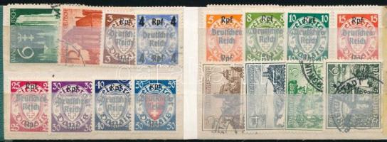 Deutsches Reich 1939-1940 32 klf bélyeg, sorokkal (Mi EUR 95,-)