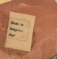 Bolgár madármintás kiöntő, jelzett, kopással, m: 22 cm