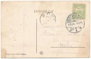 1907 Nyíregyháza, Sóstógyógyfürdő motorállomás, vasútállomás, városi kisvasút, vonatok. Piringer Ján...