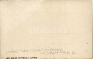 Petrozsény, Petrosani; Vasúti alagút a Bóli barlang közelében, gőzmozdony, vonat / Pestera Bolii / r...