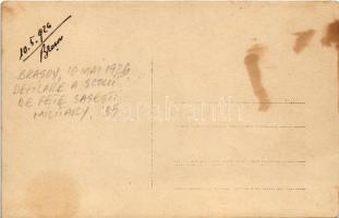 1926 Brassó, Kronstadt, Brasov; Defilare a scolii de fete sasesti / A szász leányiskola felvonulása,...