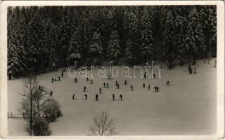 1939 Predeál, Predeal; síelők, téli sport / skiers, winter sport. photo (EK)