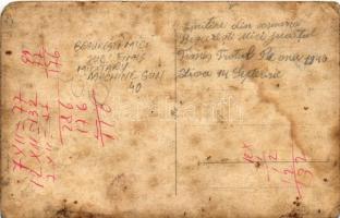 1940 Kisbecskerek, Becicherecu Mic, Kleinbetschkerek (?) (Temes, Timis); román katonák gépfegyverrel...