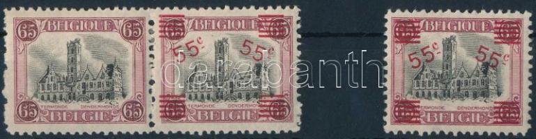 1921 Forgalmi felülnyomott bélyeg + párban Mi 124+168