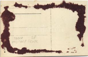 1931 Cebe, Tebea; teherautó román katonákkal / truck with Romanian soldiers. photo (vágott / cut)