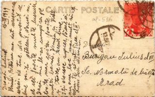 1939 Belényes, Beius; mozaiklap / multi-view postcard. Foto Mimosa photo (szakadás / tear)